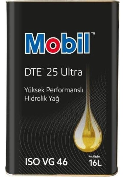 Mobıl Dte Hydraulıc Zınc Free 46 Üstün Hidrolik Yağ - 16 Lt.