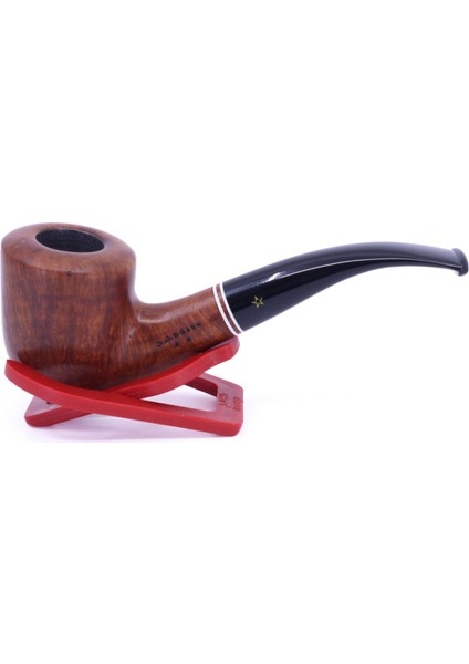 Pipo Sarı Yıldız-Iki Yıldız 144 9mm Filtreli Akrilik Saplı Pipo