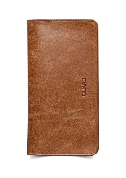 Telefon Girişli Deri Erkek/kadın Portföy Cüzdan - Tiguan Taba - GRD2403XW22293