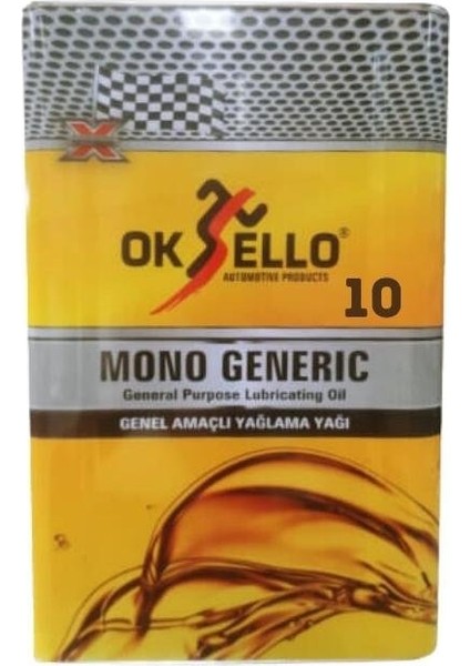 Mono 10 Genel Amaçlı Yağlama Yağı - 14 Kg.