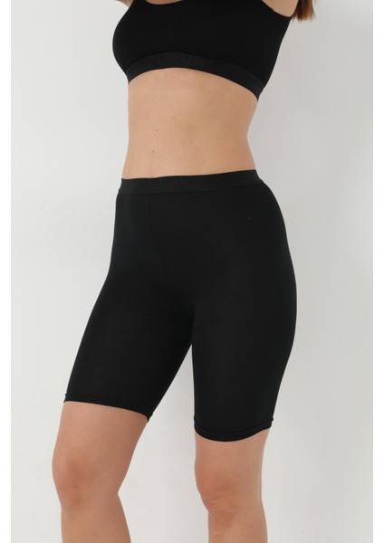 Bambu Kadın Siyah Diz Üstü Tayt fiyatları