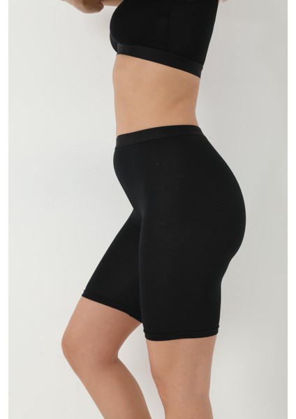Bambu Kadın Siyah Diz Üstü Tayt modelleri