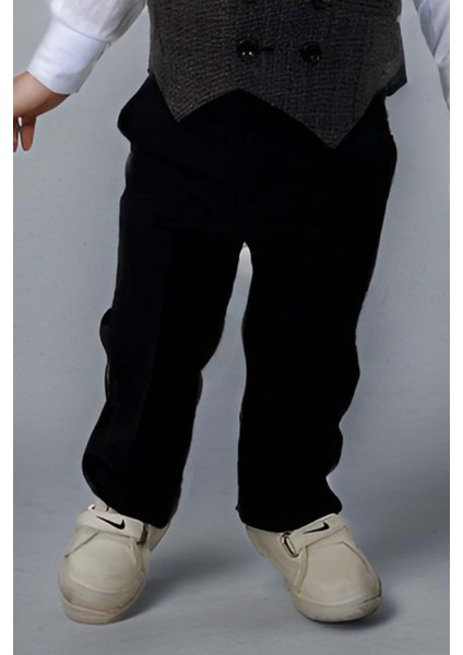 Erkek Bebek Takım Elbise Gri Yelekli Alt Üst Takım fırsatları