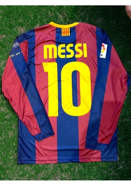 Efsane 09/10 Barcelona Messi Uzun Kollu Halı Saha Forma