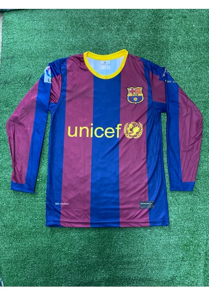 Efsane 09/10 Barcelona Messi Uzun Kollu Halı Saha Forma
