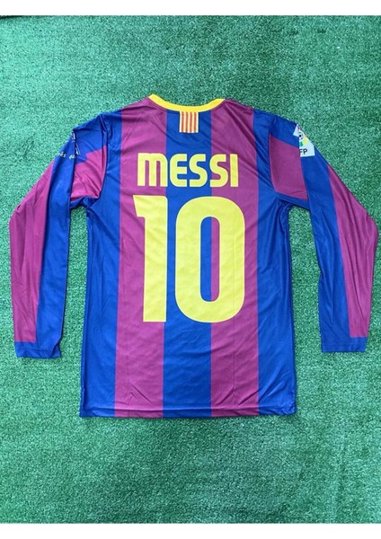 Efsane 09/10 Barcelona Messi Uzun Kollu Halı Saha Forma