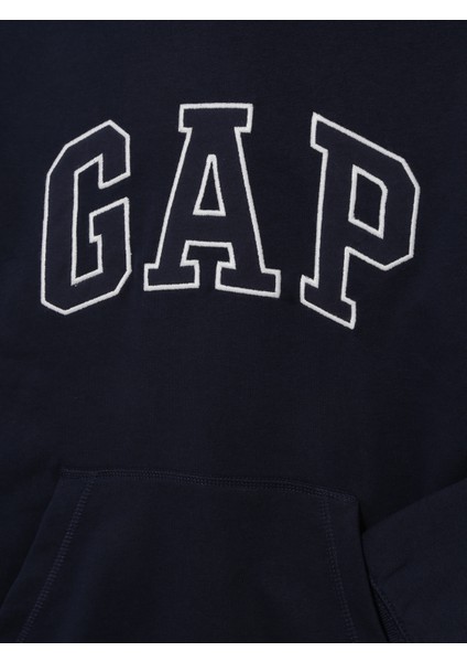 Erkek Çocuk Lacivert Gap Logo Fransız Havlu Kumaş Sweatshirt