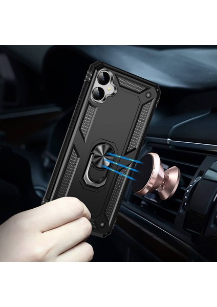 Galaxy A05 Kılıf Vega Tank Sert Yüzüklü Standlı Zırh Koruma Kapak indirimleri