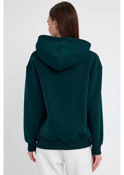 Koyu Yeşil Hoodie, Oversize Hoodie, Kadın Hoodie indirimleri