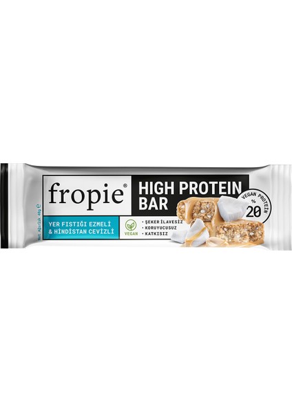 Vegan High Protein Bar -  Yer Fıstığı Ezmeli & Hindistan Cevizli 40GR