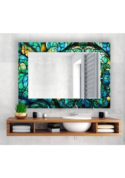 Lekeli Temperli Cam Duvar Aynası