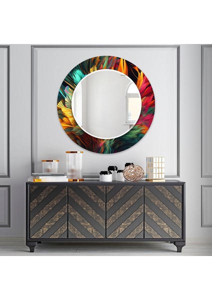Lekeli Temperli Cam Duvar Aynası