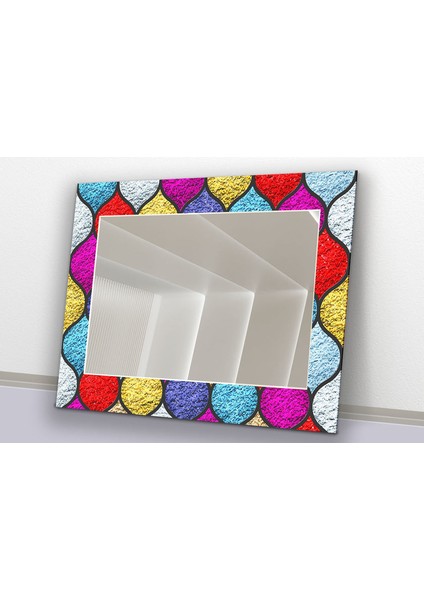 Lekeli Temperli Cam Duvar Aynası