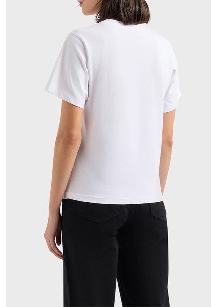 Pamuklu Regular Fit Bisiklet Yaka T Shirt Bayan T Shirt 3D2T7T 2jıdz 0100