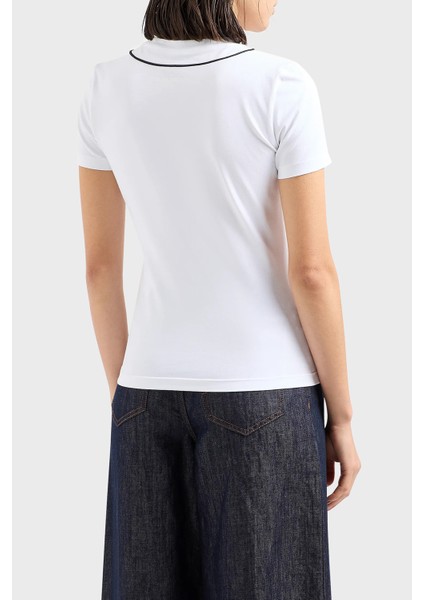 Pamuklu Regular Fit Bisiklet Yaka T Shirt Bayan T Shirt 3D2T7R 2J07Z 0100