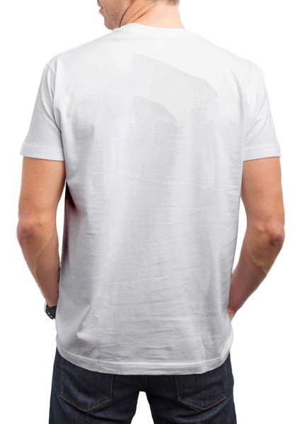 Bisiklet Baskılı Beyaz Unisex T-Shirt fiyatları