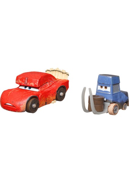 Cars Ikili Karakter Araçlar Cave Lightning Mcqueen ve Pitstoposaurus HLH63