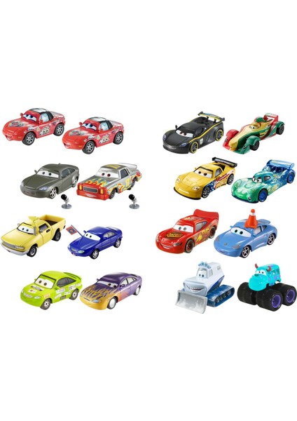 Cars Ikili Karakter Araçlar Cave Lightning Mcqueen ve Pitstoposaurus HLH63