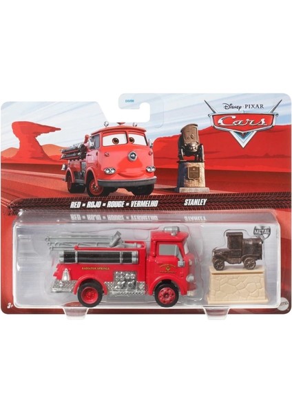 Cars Ikili Karakter Araçlar Red Rojo ve Stanley HLH62