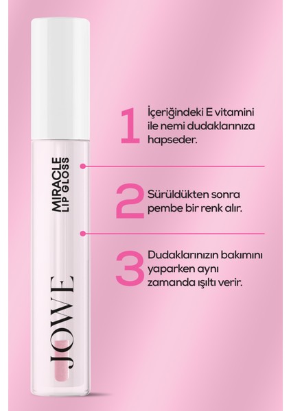 Miracle Lip Gloss - Renk Değiştiren Dudak Parlatıcısı - 6 ml