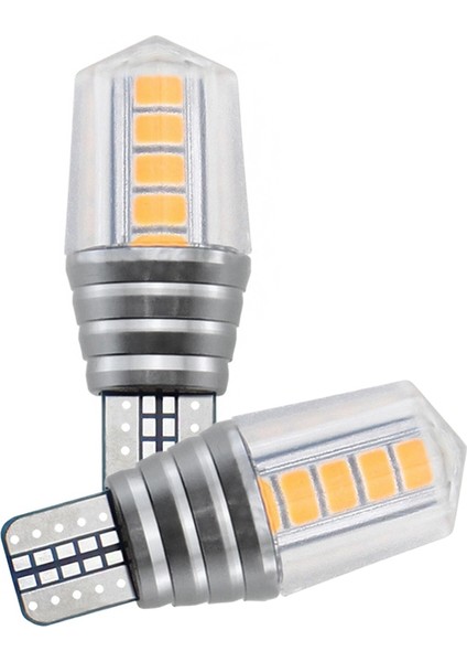 Adet T10 W5W 10LED Beyaz Gövde Fren Dönüş Sinyali Ampul Otopark Park Lambaları Ters Lamba Plaka Lambası 12V-24V (Yurt Dışından)