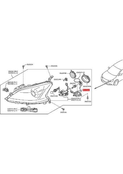Araba Far Modülü LED Balast Sürücüsü Tııda Sylphy 2016-2019 Hıd Lamba Kontrol Meclisi (Yurt Dışından)