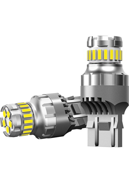 2 Adet Araba T20 7440 W21W LED Canbus Ters Işıklar 7443 LED Ampul Kuyruk Fren Sinyal Işıkları 6000 K Süper Parlak Lamba (Yurt Dışından)