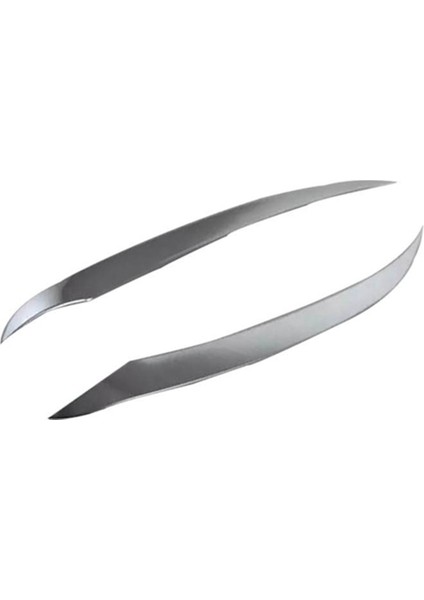 2 Adet Araba Krom Ön Kaplama Far Kapağı Başkanı Işık Lambası Göz Kapağı Kaş Trim 2016 2017 2018 (Yurt Dışından)