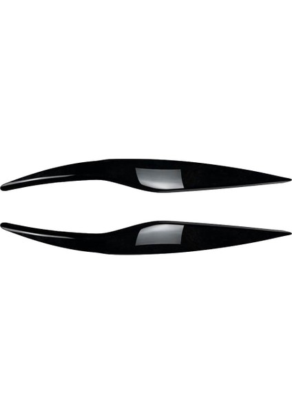 Fiesta Mk6 2008-2012 Için Parlak Siyah Ön Far Kapağı Başkanı Işık Lambası Göz Kapağı Kaş Trim (Yurt Dışından)