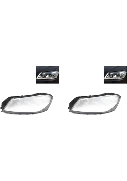 2x Araba Ön Far Lens Kapağı Kabuk Abajur B7 2011 2012 2013 2014 2015 Sol (Yurt Dışından)