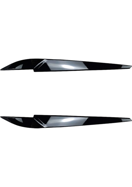 Ön Far Kapağı Kafa Işık Lambası Göz Kapağı Kaş Trim Abs X5 X6 F15 F16 2014-2018 Parlak Siyah (Yurt Dışından)