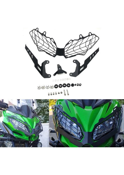 Motosiklet Far Koruyucu Güvenlik Far Koruma Izgara Kapağı VERSYS1000 1000 2019-2022 (Yurt Dışından)