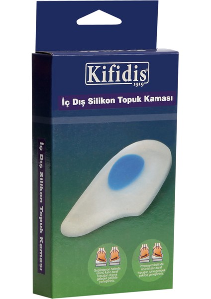 Kifidis SH-301D Iç Dış Silikon Topuk Kaması 1 Çift