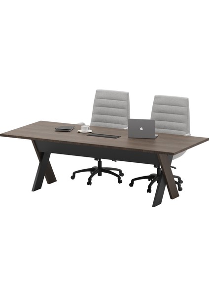 Omix Toplantı Masası 240 cm (Balos/antrasit)