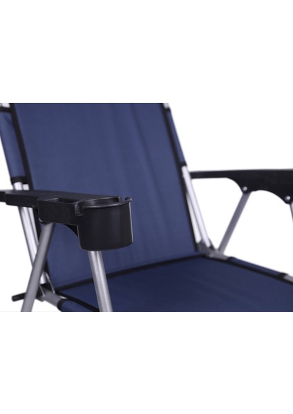 Tekno Trust Metal 140 kg Taşima Kapasiteli Lüks Bardaklıklı Kamp & Piknik Sandalyesi Lacivert 3 - 6 kg Tek Kişi modelleri