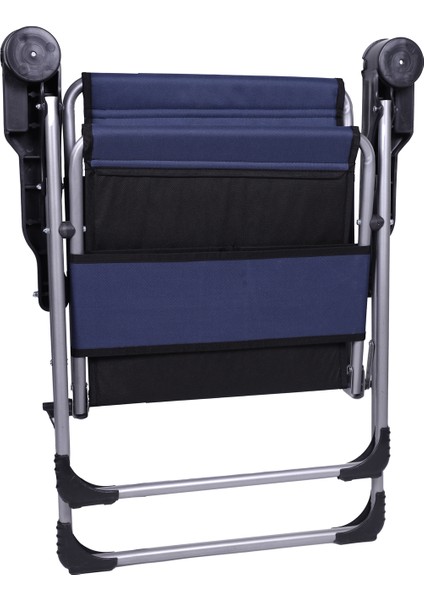 Tekno Trust Metal 140 kg Taşima Kapasiteli Lüks Bardaklıklı Kamp & Piknik Sandalyesi Lacivert 3 - 6 kg Tek Kişi fırsatları