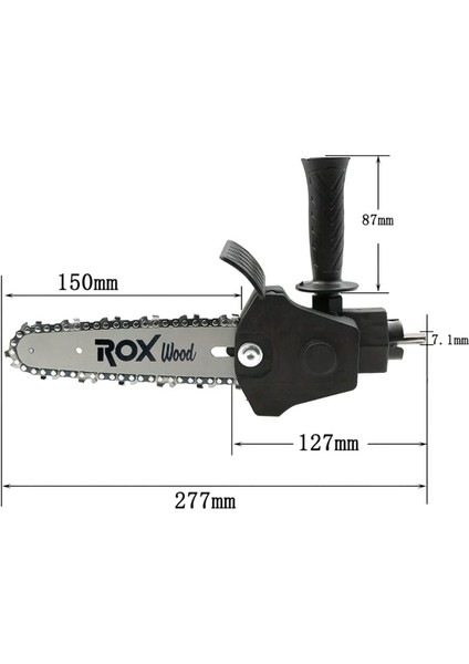 Rox Wood Rox Wood 0270 Matkaba Takılır Zincirli Dal Budama Testere Aparatı