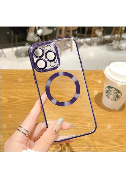 iphone 14 Pro Max Uyumlu Gerçek Magsafe Özellikli Sert Şeffaf Kılıf fiyatları