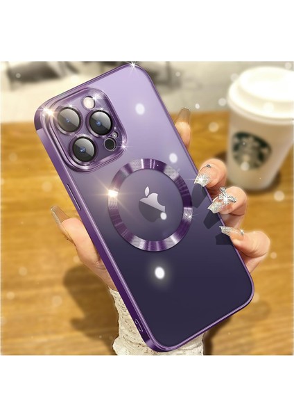 iphone 14 Pro Max Uyumlu Gerçek Magsafe Özellikli Sert Şeffaf Kılıf modelleri