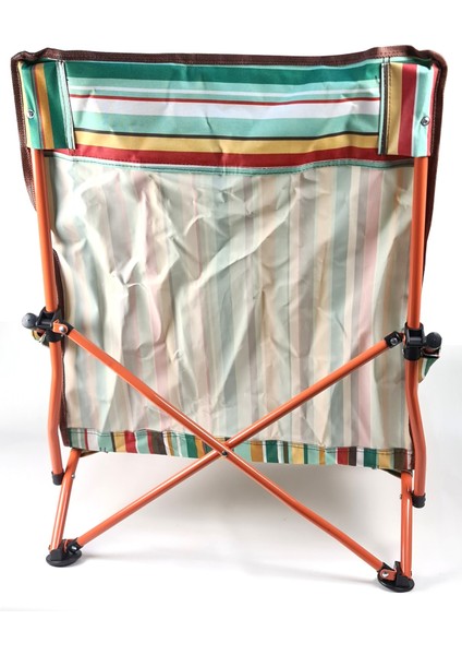 Tekno Trust Tekli Çantalı Plaj Sandalyesi Katlanır Kamp Sandalyesi Yere Yakın Sandalye 68CM HA033 Katlanabilir