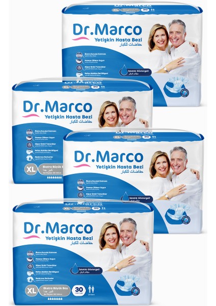 Dr.marco Yetişkin Bel Bantlı Hasta Bezi Ekstra Large 120 Adet fiyatları
