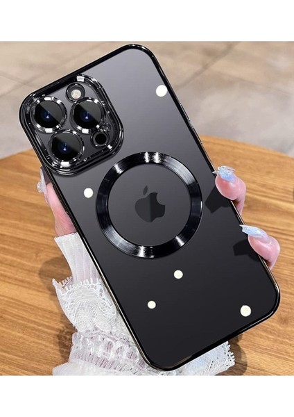 iphone 14 Pro Uyumlu Gerçek Magsafe Özellikli Sert Şeffaf Kılıf