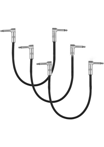 Pedal Bağlantı Kablosu Pedal Ara Kablosu Çift Jaklı L/L 3 Adet
