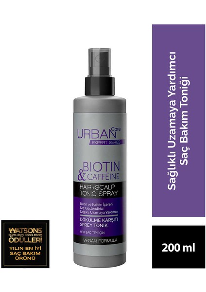 Urban Care Expert Biotin & Kafein Sprey Tonik 200 ml x 3