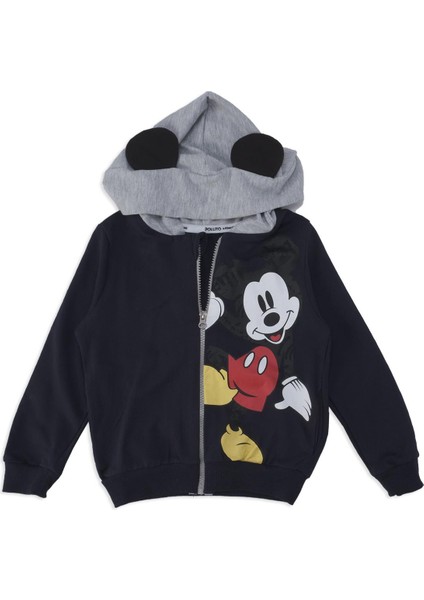 Erkek Çocuk Mickey Mouse Baskılı Kapüşonlu 2'li Alt Üst Takım fiyatları