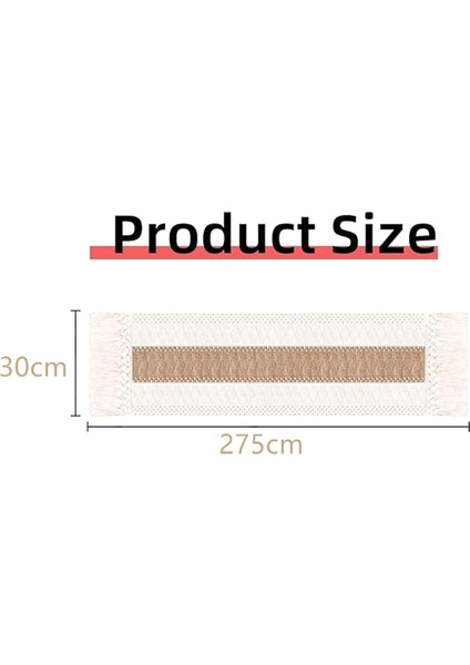 Iskandinav Ins Masa Koşucu Ev Dekor Çiftlik Evi Makrome Masa Koşucu Püsküller ile Masa Uzun Masa Örtüsü Çay Masası Havlusu (Yurt Dışından) indirimleri