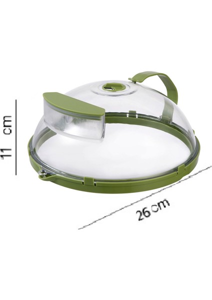 Gıda Için Mikrodalga Kapağı Şeffaf Mikrodalga Sıçrama Kapağı, Saplı ve Su Saklama Kutusu Mikrodalga Sıçrama Isıtma Kapağı (Yurt Dışından)