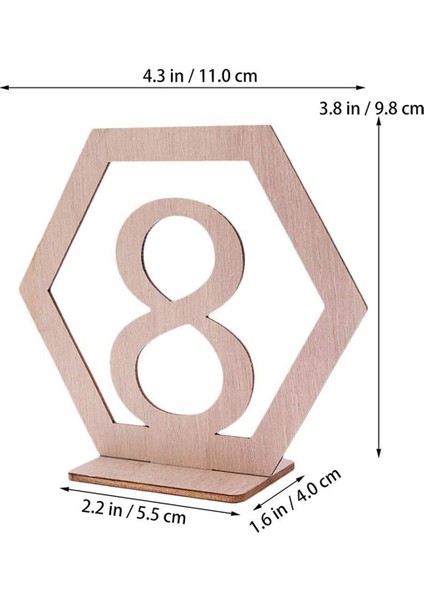 Xin Yue Zhang Ahşap Masa Numarası Düğün Resepsiyonu Escort Kart Tutucu Ülke Parti Düğün Dekorasyon Numarası Blok Standı Tabanı ile (Yurt Dışından) fiyatları