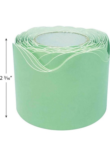 Xin Yue Zhang Nane Yeşili Taraklı Haddelenmiş Kenar Etiket Trim - 50FT - Bülten Tahtalarını, Duvarları, Masaları, Pencereleri, Kapıları, Okulları, Ofisleri Süsleyin (Yurt Dışından) modelleri
