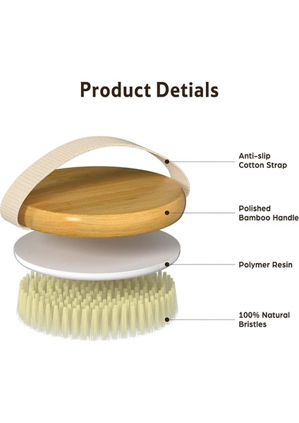 Ξ Ny Ue Zhang 1 Paket Kuru Vücut Fırçası, Duş Fırçası Islak ve Kuru Fırçalama, Selülit ve Lenfatik Için Kuru Fırça, Yumuşak Vücut Peelingi (Yurt Dışından) fırsatları